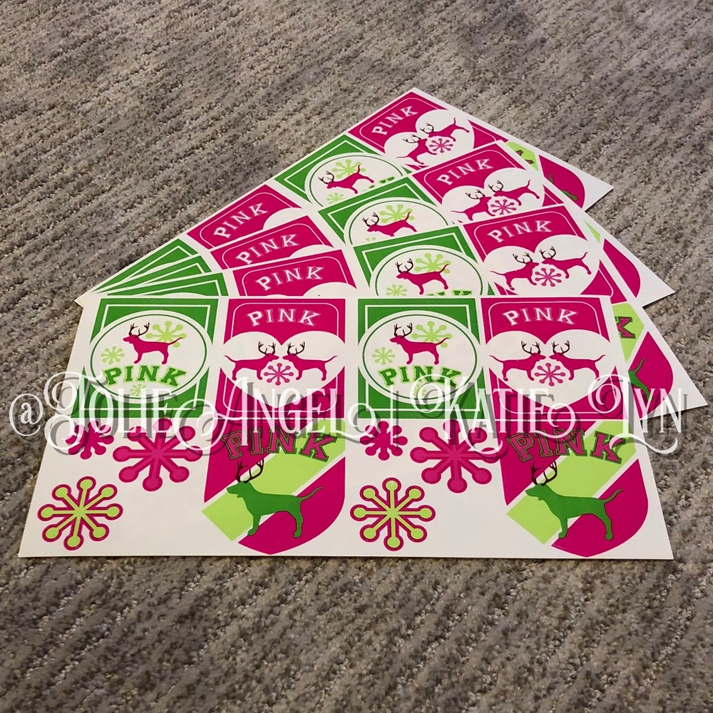 VINTAGE | Victoria’s Secret PINK Holiday Stickers